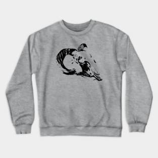 Mysterious Ram Skull (Black) Crewneck Sweatshirt